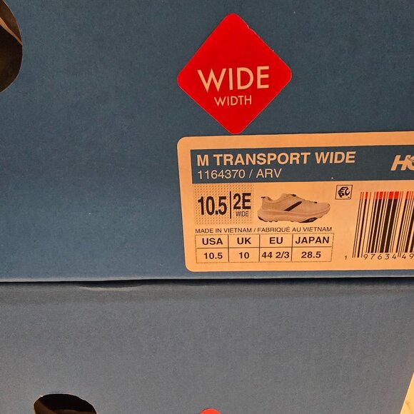 HOKA Transport Running Shoes Training Cordura 1164370-ARV Trail Men's 10.5 WIDE - Picture 9 of 9